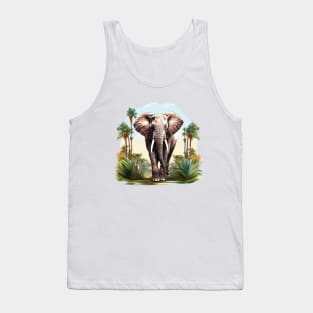 I Love Elephants Tank Top